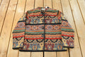 Vintage 1990s Flashback Tapestry Abstract Pattern Women's M / 90s Jacket / Grandma Jacket / All Over Print