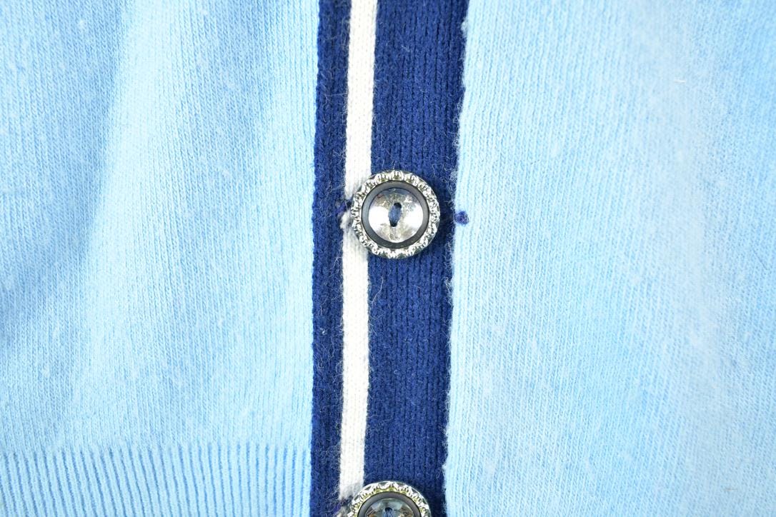 Vintage 1960s Fashionknit High Bulk Orlon Knit Cardigan Sweater Mens Medium