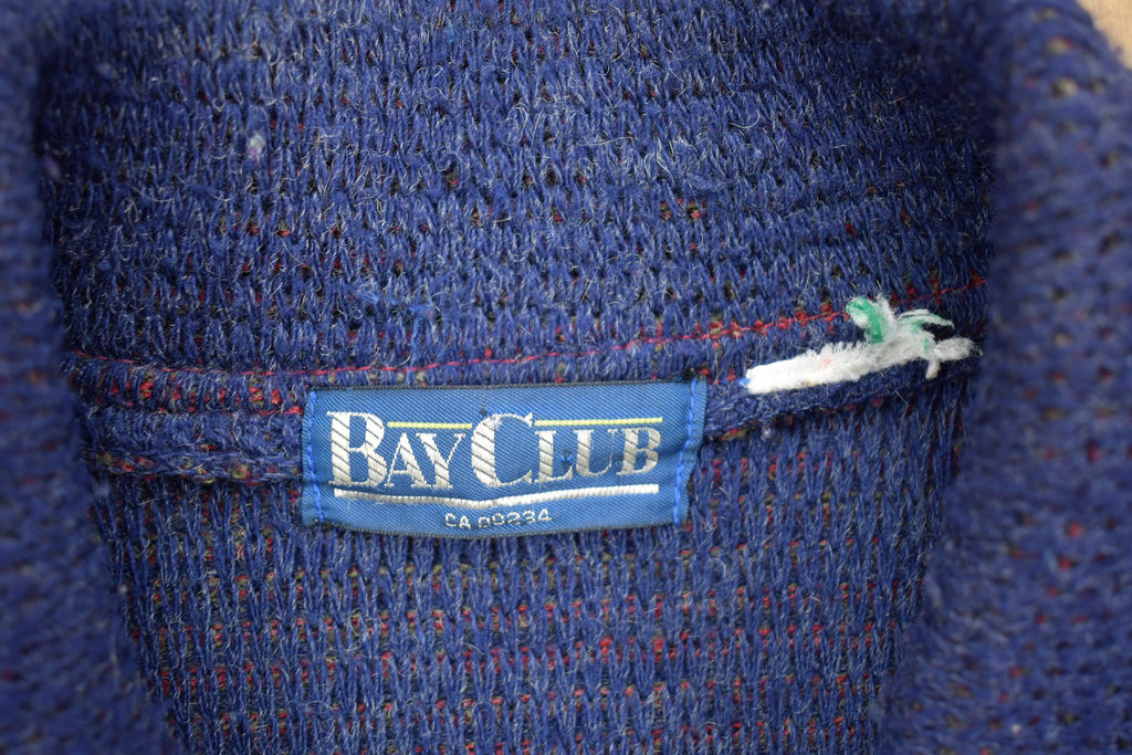Vintage 1990s Bay Club Knitted Cardigan Sweater