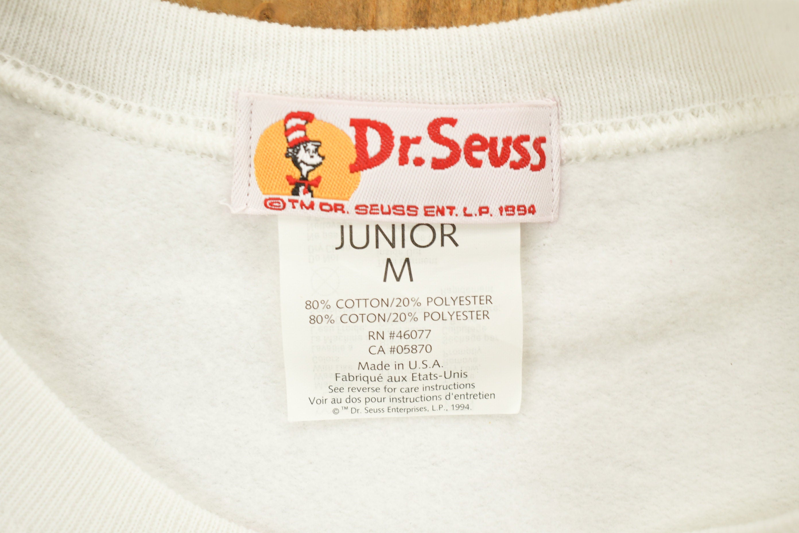 Vintage 1994 Dr Seuss' Cat In The Hat Christmas Sweater