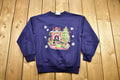 Vintage 1990s Christmas Graphic Crewneck Sweater , 90s Holiday Crewneck , Winter Wear , Festive Graphic , Snowflake , Christmas Tree