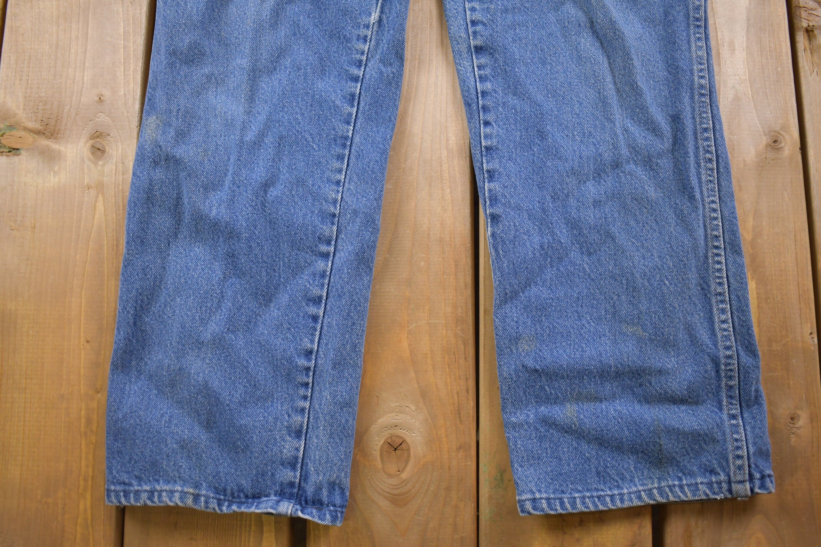Vintage 1980's Rustler's Brand Basic Blue Jeans 32 x 27