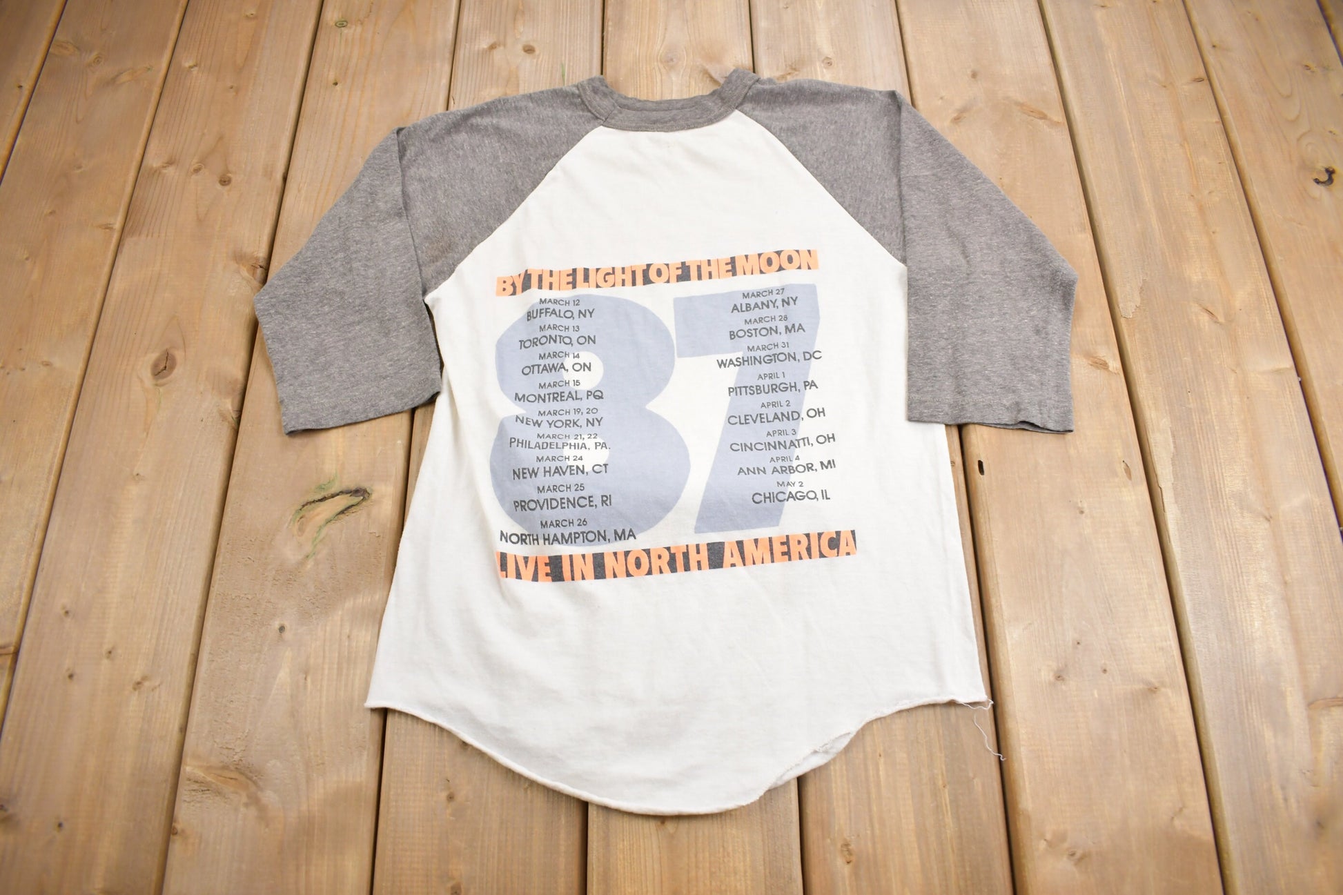 Vintage 1987 Los Lobos By The Light Of The Moon Tour Band T-Shirt / Band Tee / Single Stitch / Made in USA / Music Promo / Premium Vintage