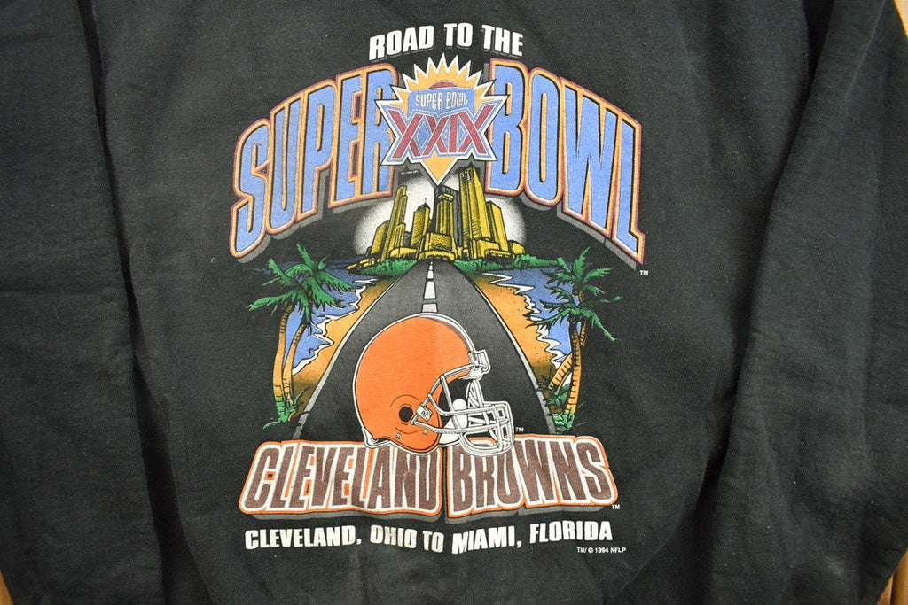 Vintage 1995 Cleveland Browns Playoffs NFL Crewneck Sweatshirt