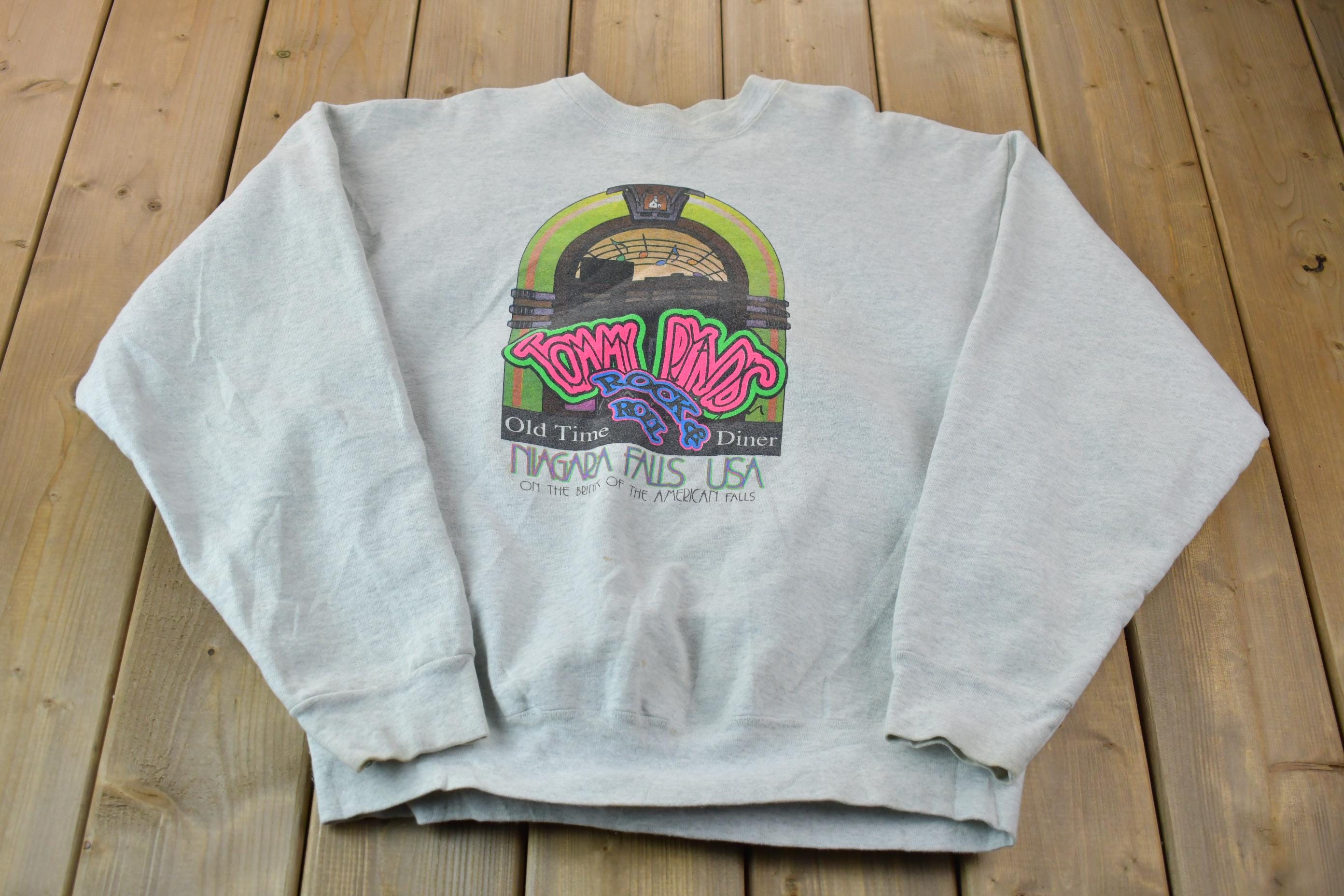 Vintage 1990s Niagara Falls Crewneck Sweatshirt / 90s Crewneck / Souvenir Sweater / Streetwear / Travel And Vacation / Rock & Roll