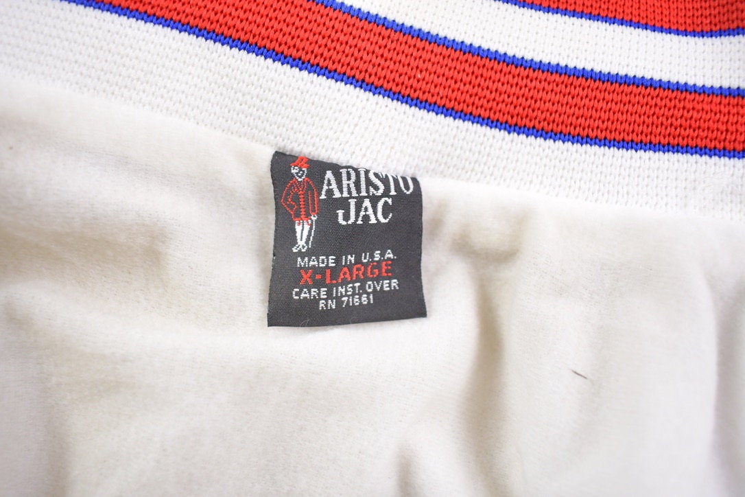 Vintage 1980s Aristo Jac Black North Chapter Satin Bomber Jacket