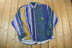 Vintage 90s Guess Classics Striped Button Up Shirt