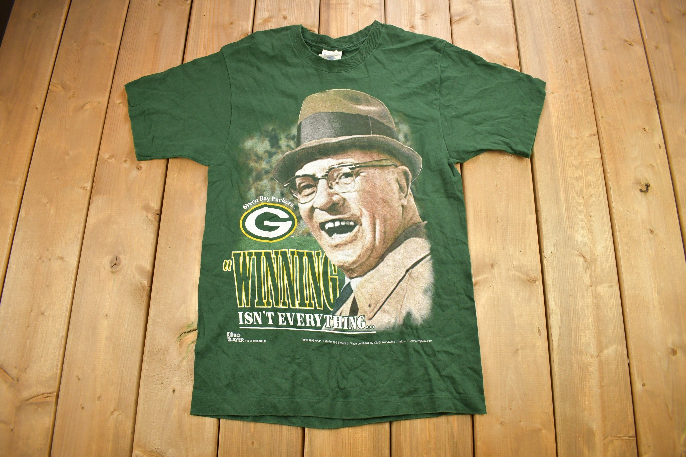 Vintage 1997 Green Bay Packers NFL Super Bowl Graphic T-Shirt