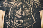 Vintage 1996 Liquid Blue Native American Graphic All Over Print T Shirt Size XXL