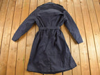 Vintage 1990s DSCP Defender Navy Blue Trench Coat