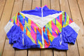 Vintage 1990s Activology Abstract All Over Print Windbreaker Jacket