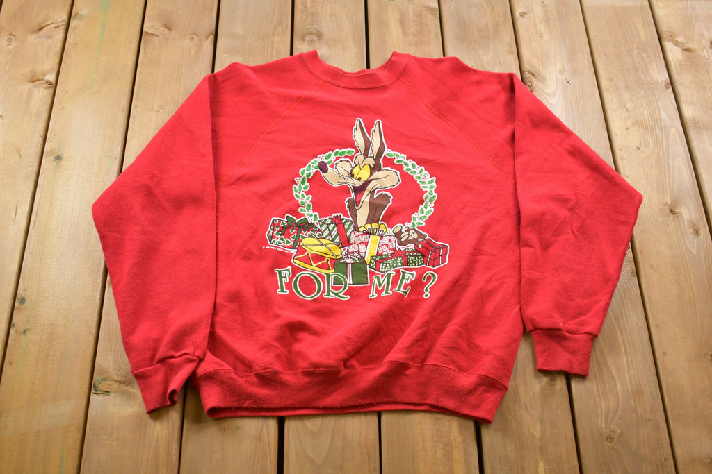 Vintage 1989 Warner Bros For Me? Wile E. Coyote Graphic Crewneck