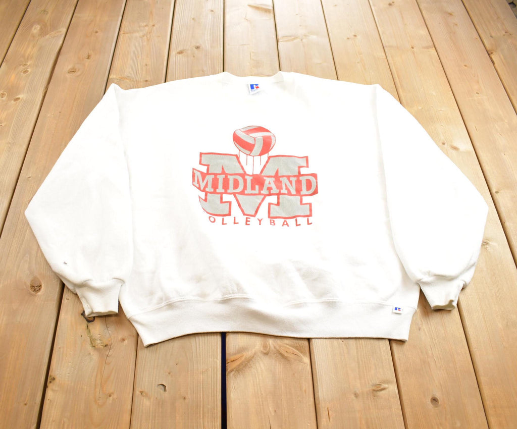 Vintage 1990s Midland Volleyball Russell Athletic Crewneck Made In USA