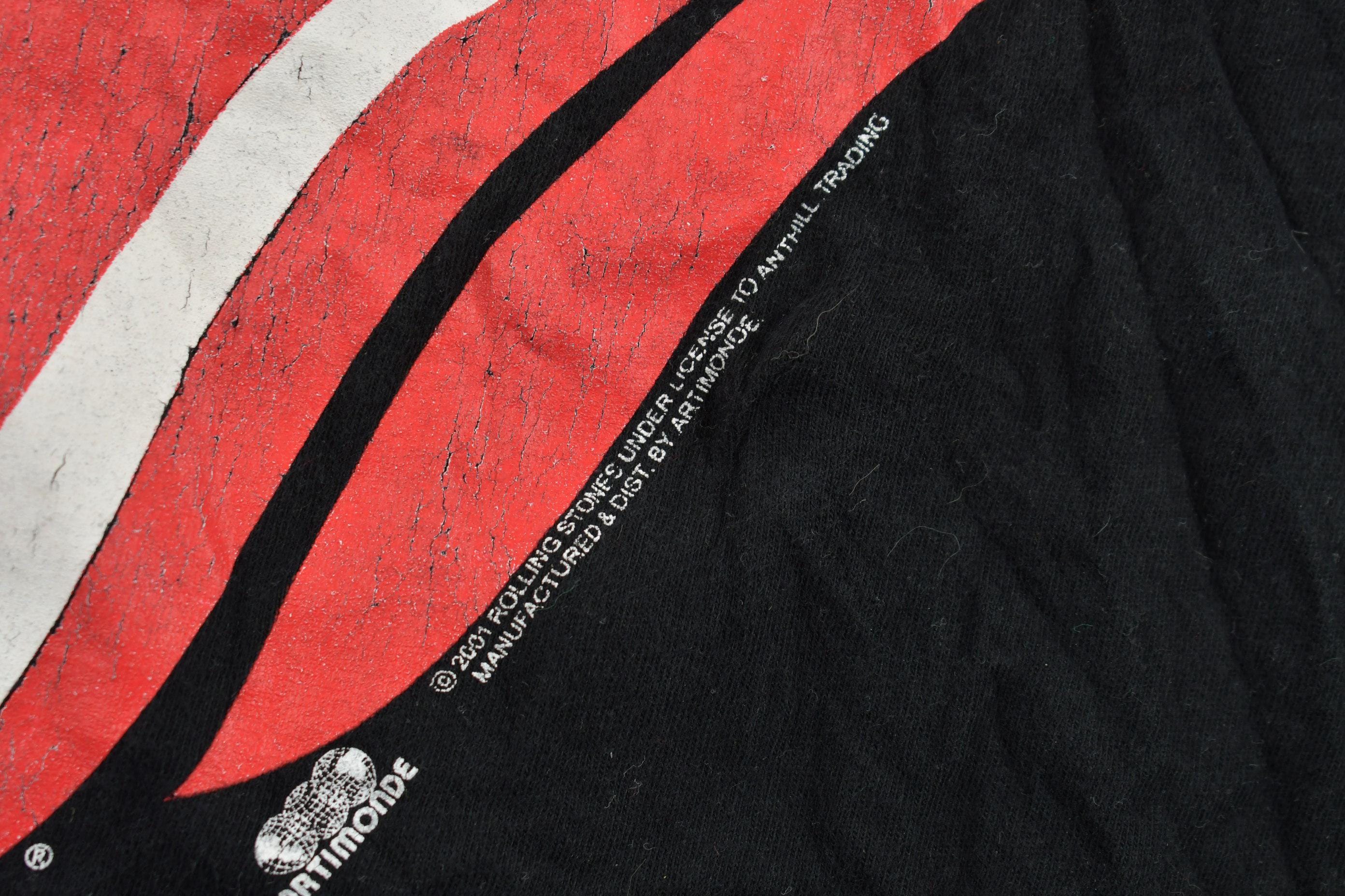 Vintage 2001 The Rolling Stones Tongue Graphic T-Shirt