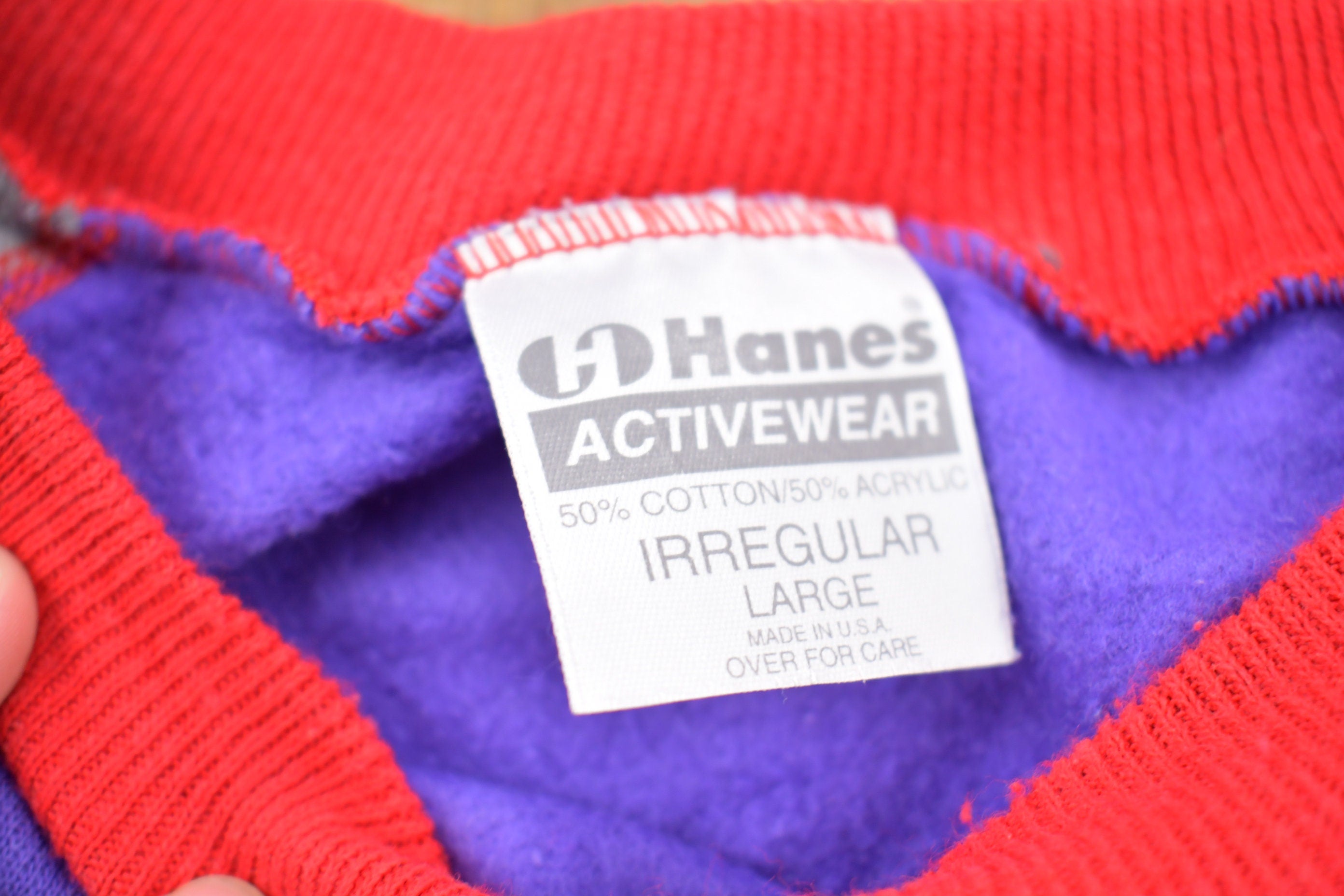 Vintage 1990s Color Block Crewneck Sweatshirt