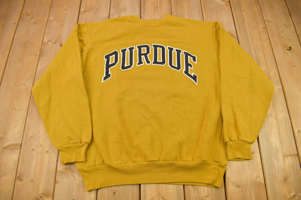 Vintage 1990s Purdue University Spell Out Crewneck