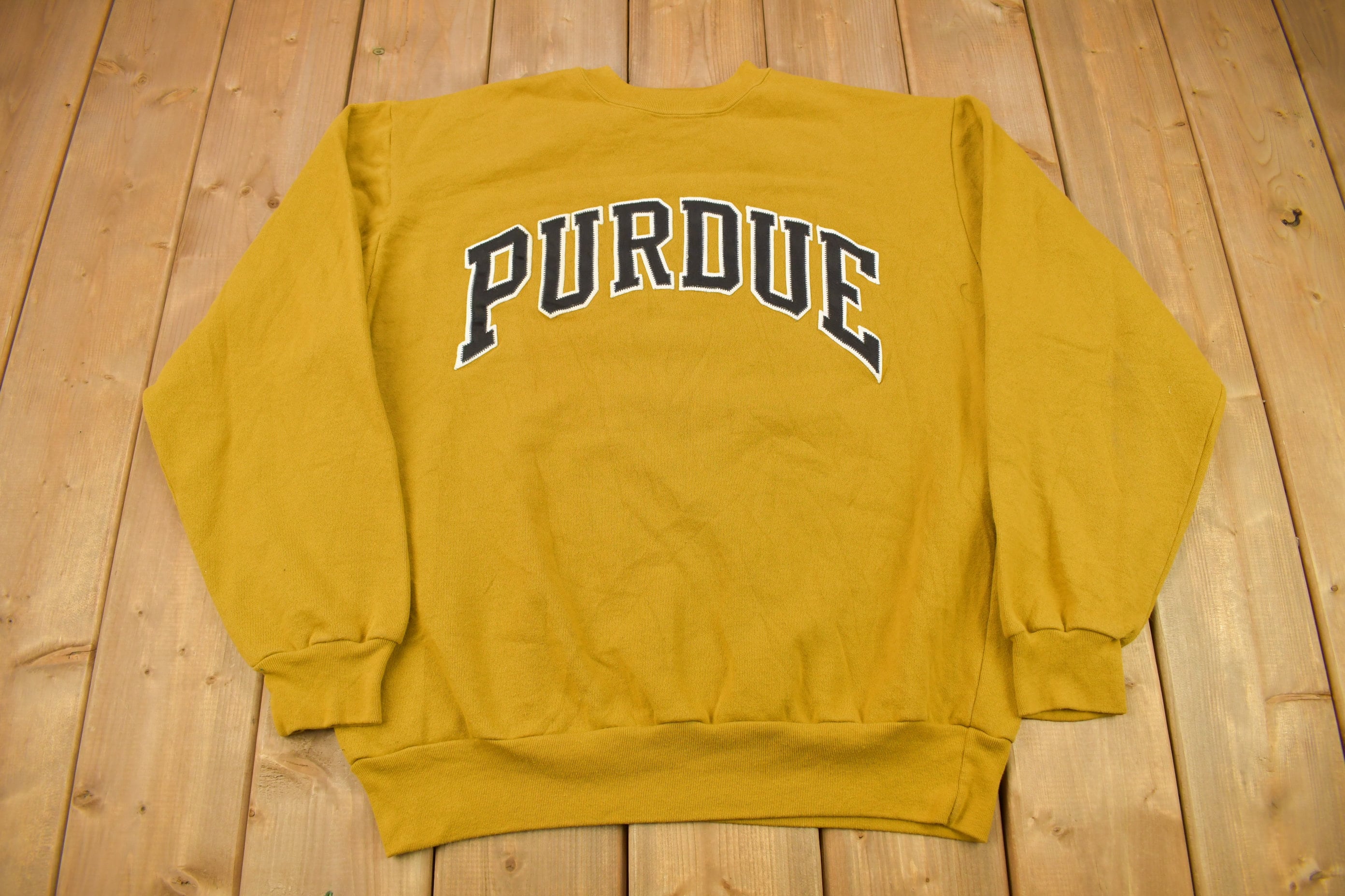 Vintage 1990s Purdue University Spell Out Crewneck