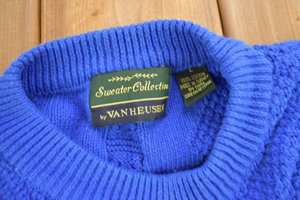 Vintage 1990s Van Huesen Golfing Theme Knitted Crewneck