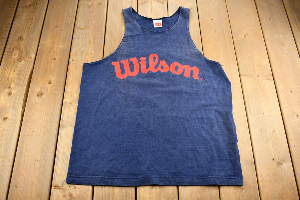 Vintage 1990s Wilson Athletics Simple Logo Graphic Tank Top