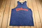 Vintage 1990s Wilson Athletics Simple Logo Graphic Tank Top