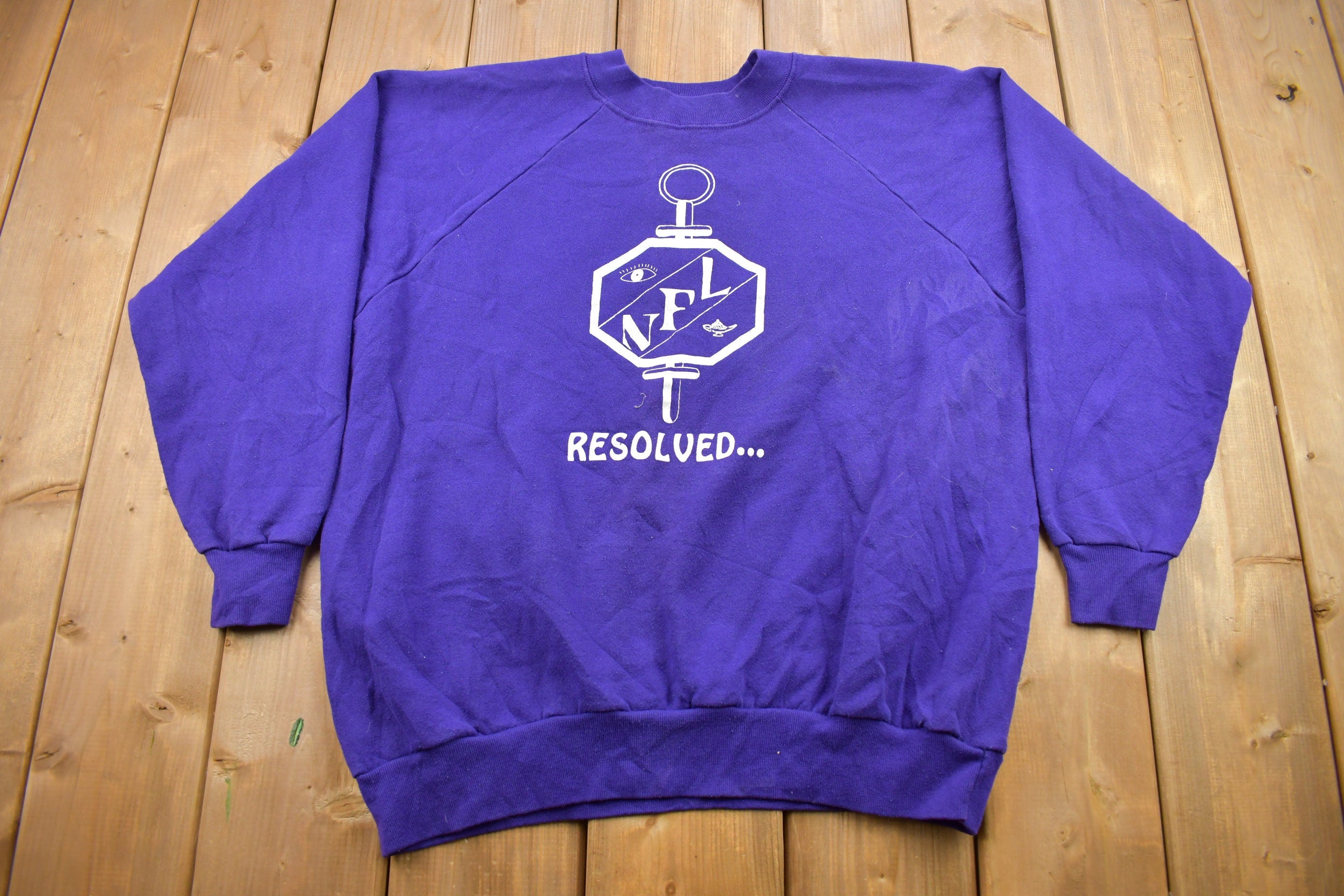 Vintage 1990s Ben Davis High School Debate Team Graphic Crewneck Sweatshirt