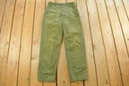 Vintage 1970s Military OG-107 Sateen Fatigue Pants Men's 28 x 29