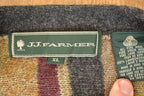 Vintage 1990s JJ Farmer Wool Knit V Neck Sweater Men's XL