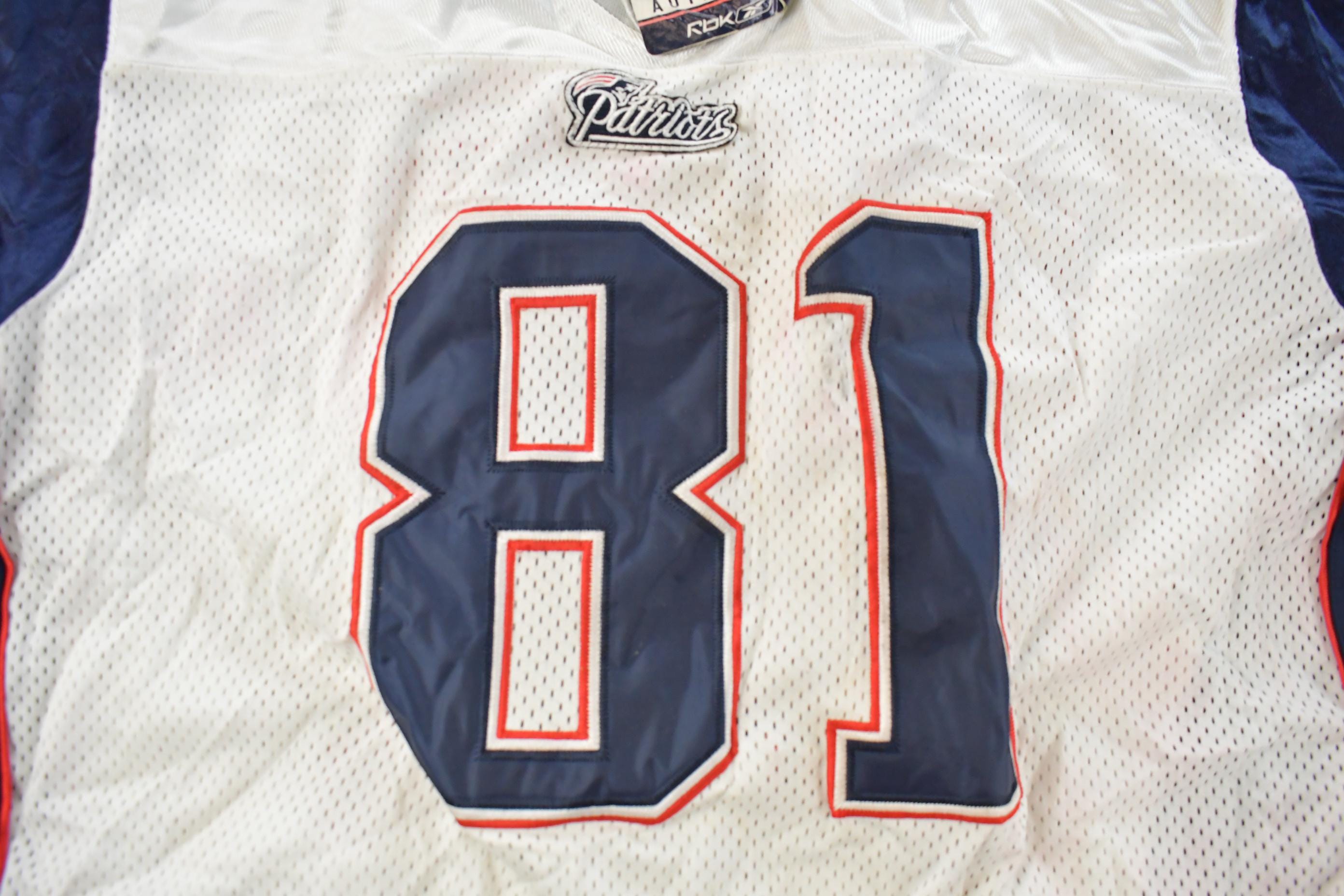 Vintage 2000s Randy Moss New England Patriots Reebok NFL On Field Stitched Jersey Men's XL