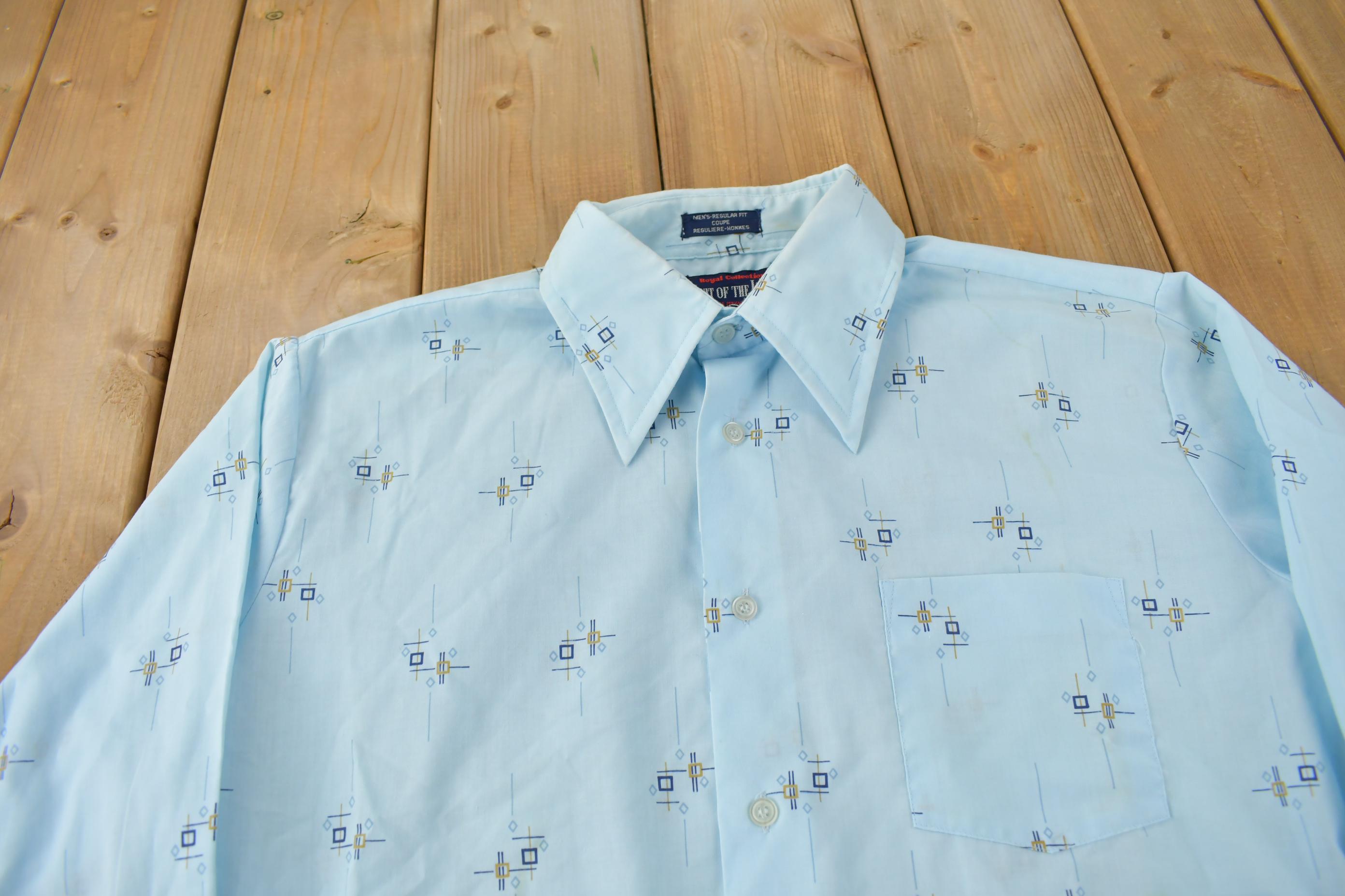 Vintage 1990s Fruit Of The Loom All Over Print Button Up Shirt