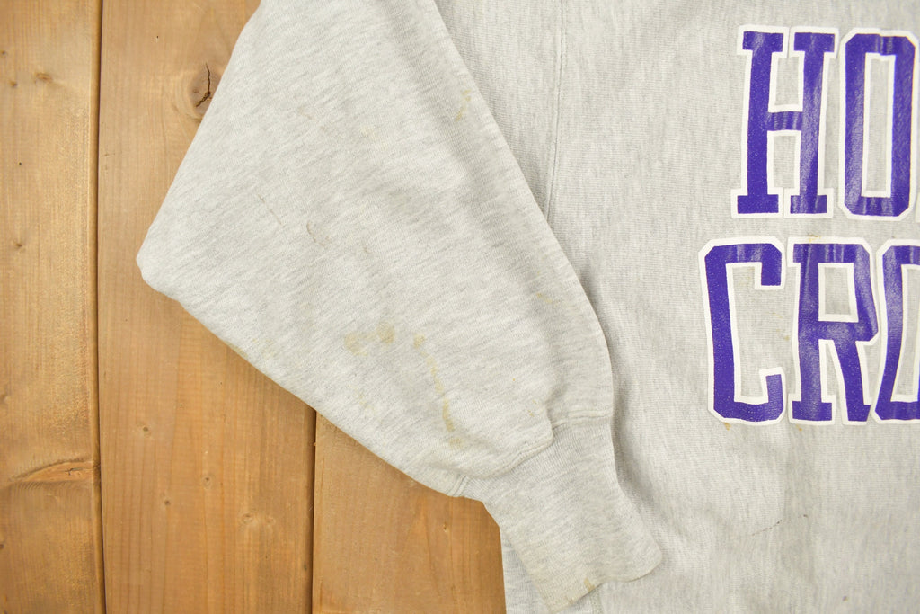 Vintage 1990s Holy Cross Reverse Champion Weave Crewneck