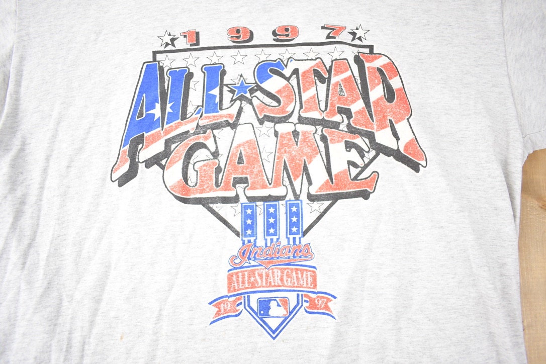 Vintage 1997 MLB All Star Game Graphic T-Shirt Made In USA