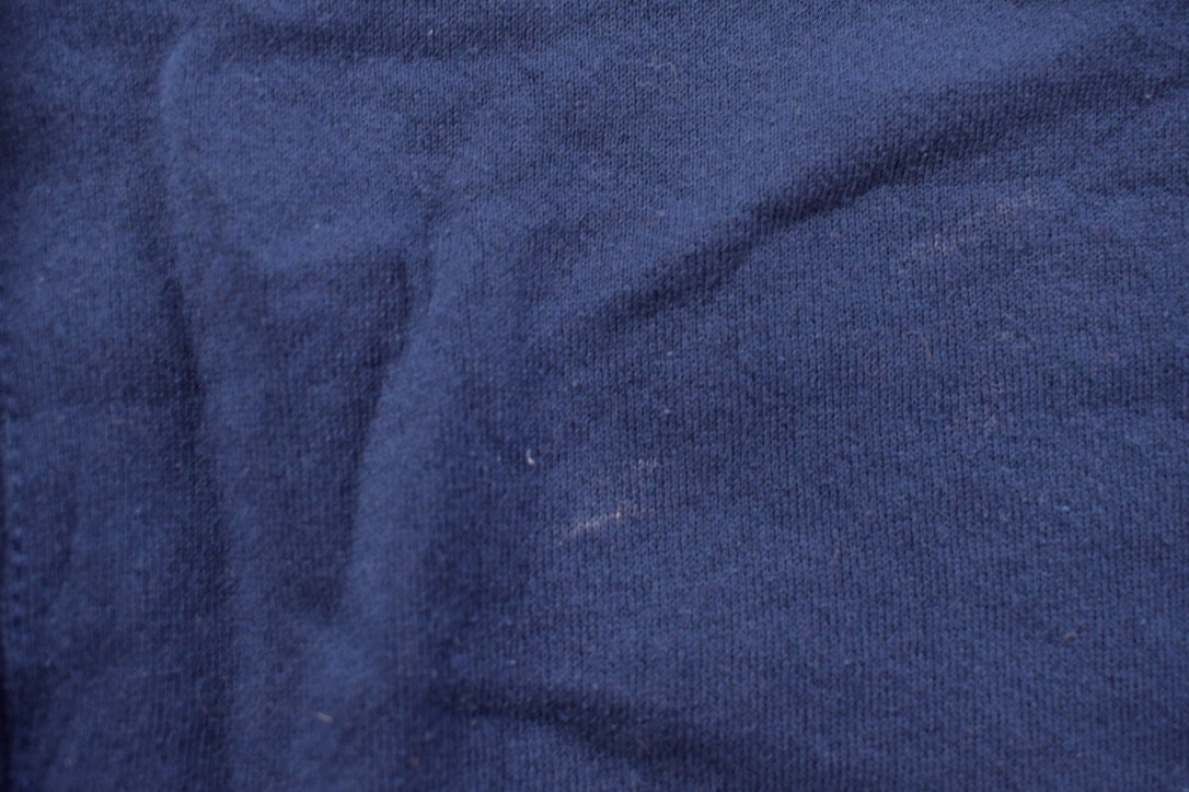 Vintage 1990s Discus Athletic Blank Navy Blue Crewneck Sweatshirt / 90s Crewneck / Made In USA / Essential / Streetwear / 90s Blank / Discus