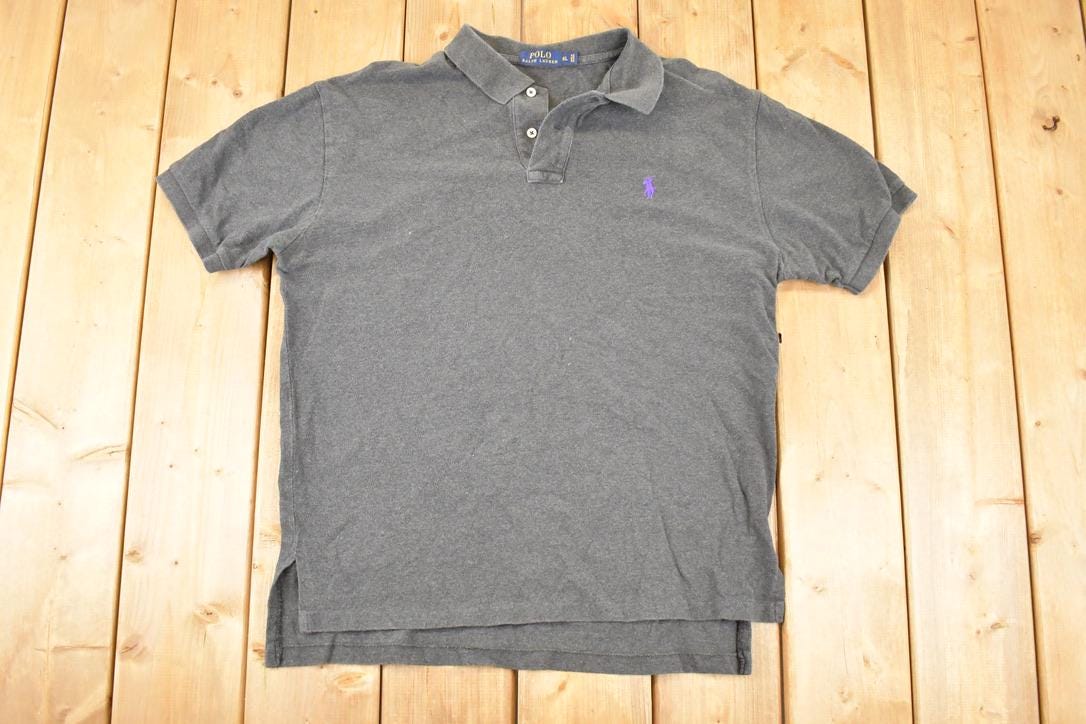 Vintage Y2K Polo By Ralph Lauren Button Up Shirt Men's L / 2000's Preppy Style / Boxy Fit Polo