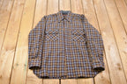 Vintage 1990s David Harrison Plaid Lined Button Up Shirt