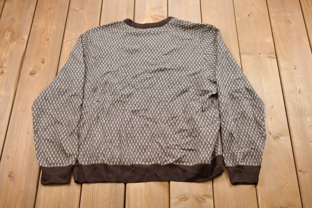 Vintage Knitted V Neck Sweater