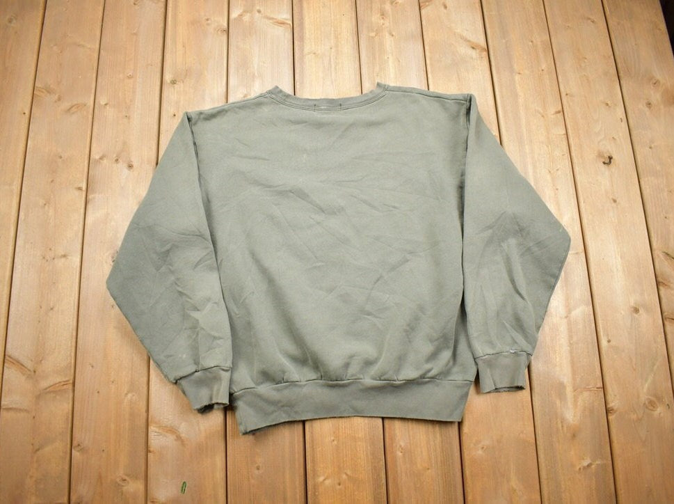 Vintage 1990s Ralph Lauren Olive Crewneck Sweatshirt