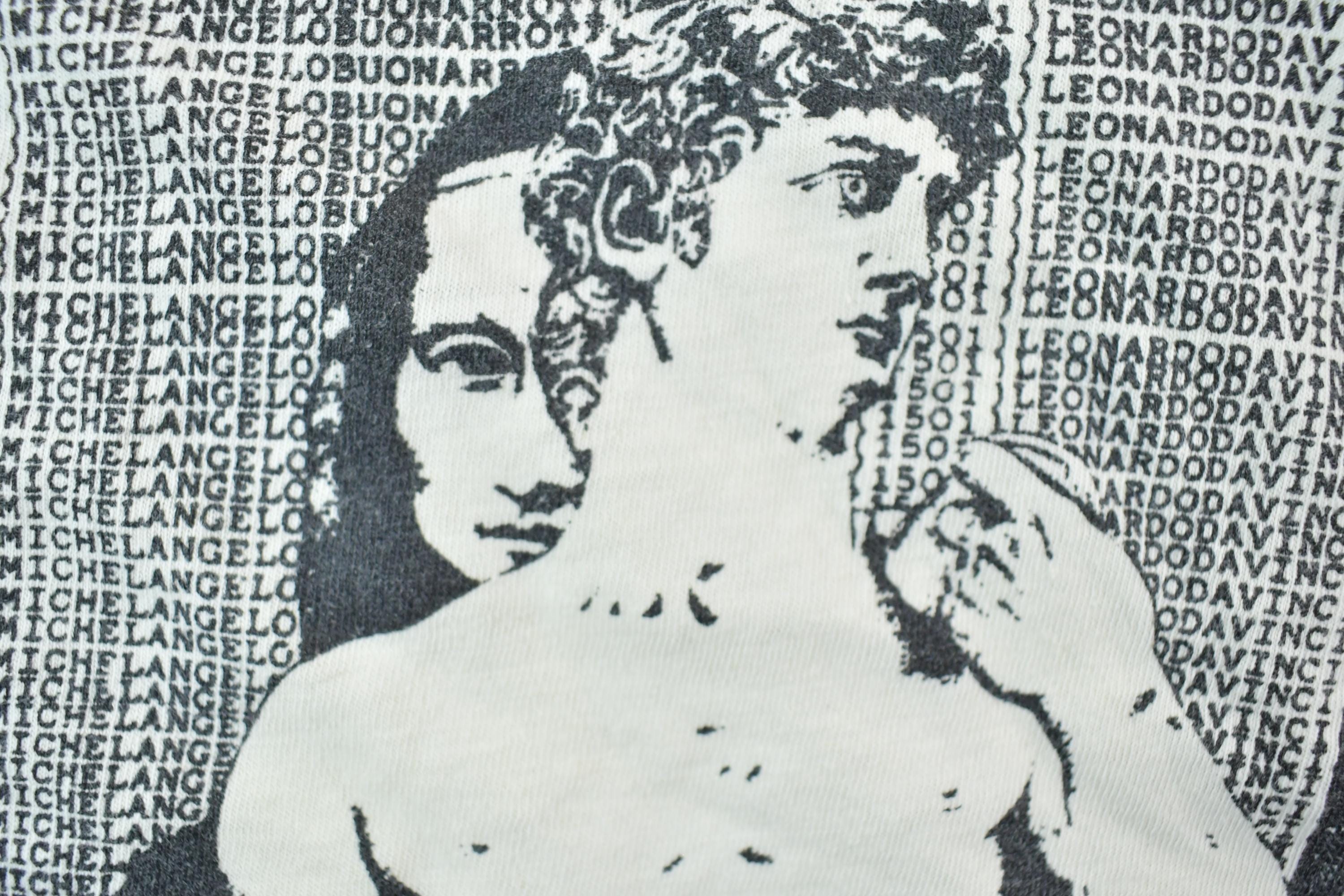Vintage 1990s David And Mona Graphic Art T-Shirt
