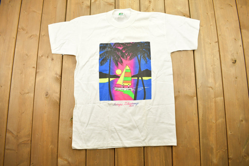Vintage 1990s Mexico Graphic Souvenir T Shirt