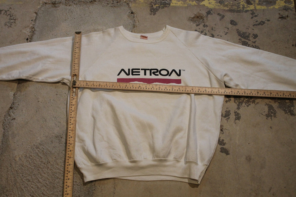 Vintage 1990s Netron Spell Out Logo Graphic Crewneck Sweater