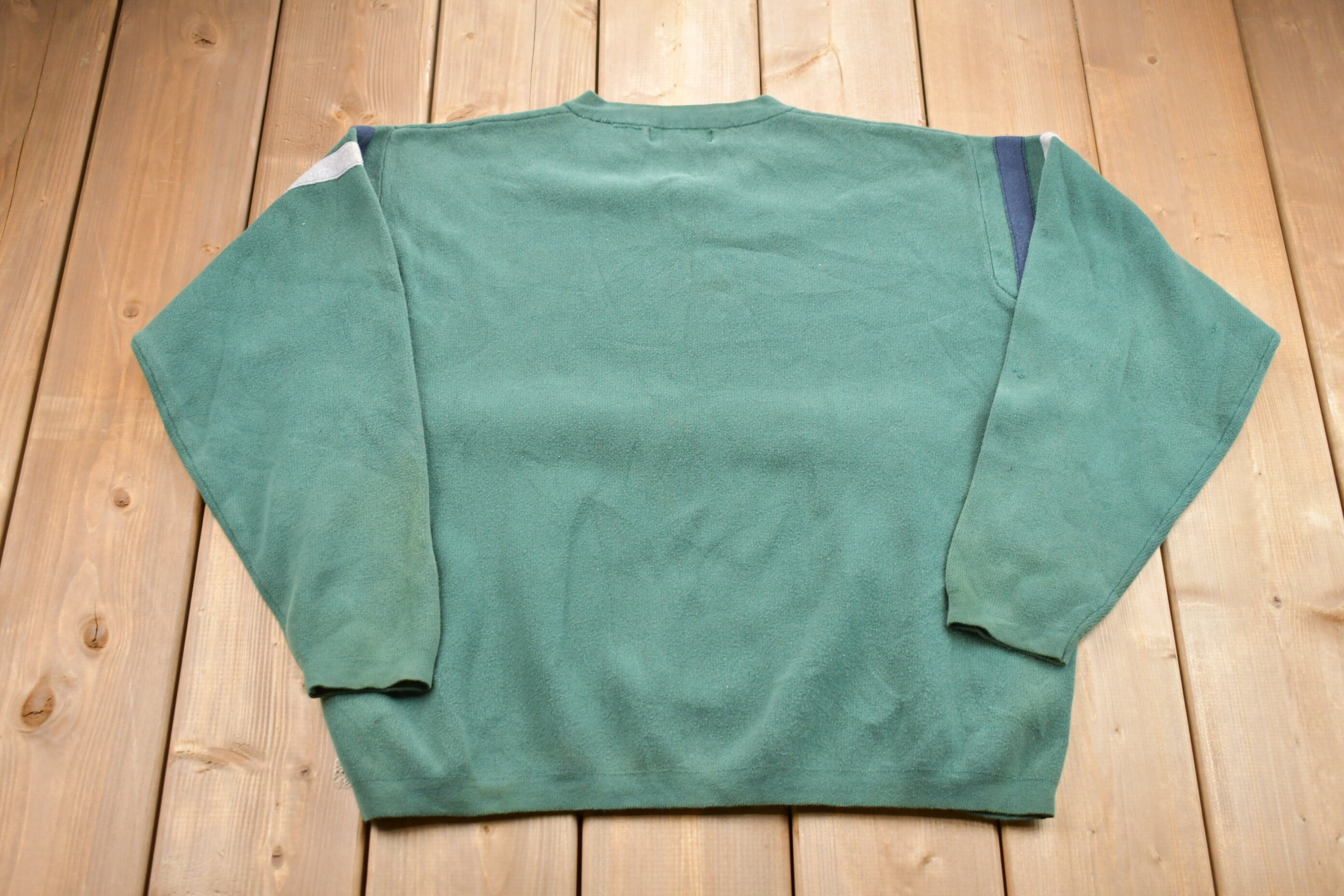 Vintage 1990s Structure V-Neck Crewneck Sweatshirt
