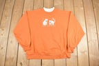 Vintage 1980s Cute Kitten Crewneck