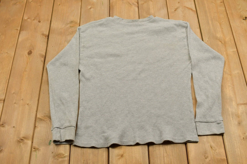 Vintage 1990s Ohio State NFL Thermal Crewneck Sweatshirt / Buckeyes / Football / Sportswear / Americana / Ohio State Sweater / Thermal