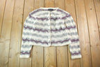Vintage 1990s Chelsea Studio Mohair Knit Cardigan Sweater Women's S-M