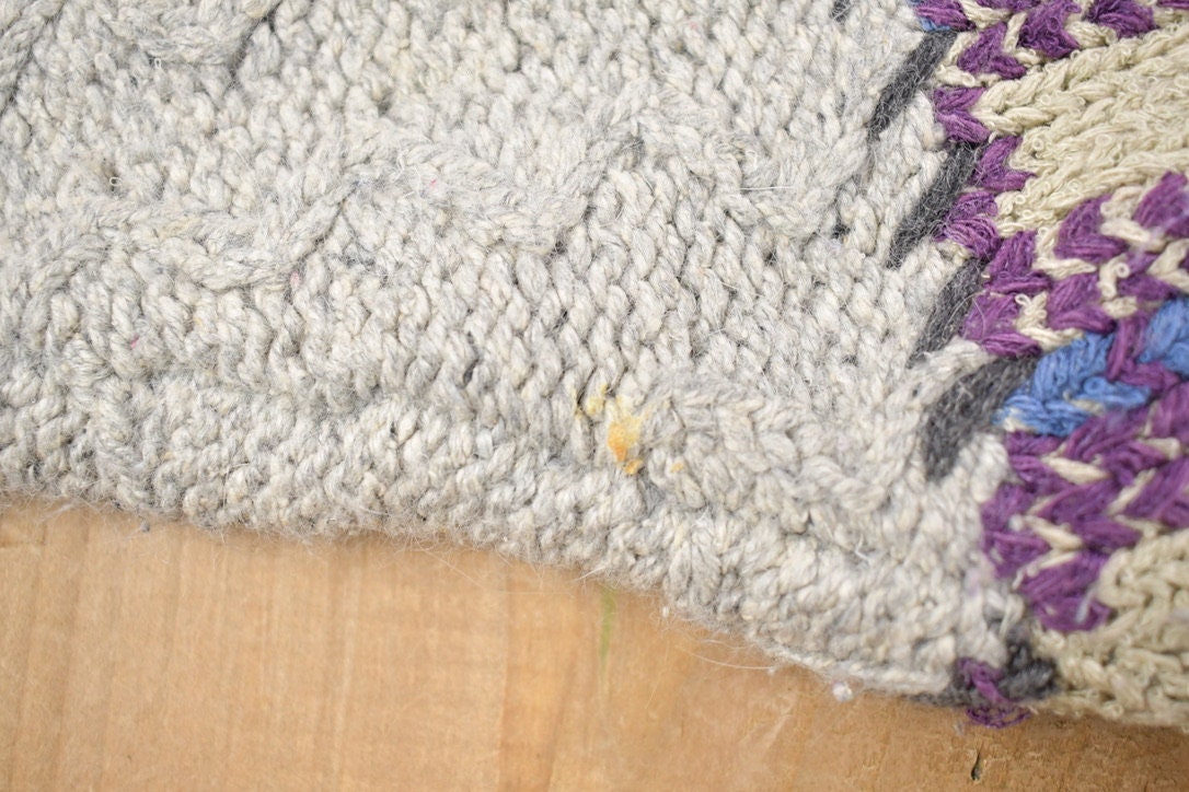 Vintage 1990s Christopher & Banks Knitted Patchwork Blazer Sweater