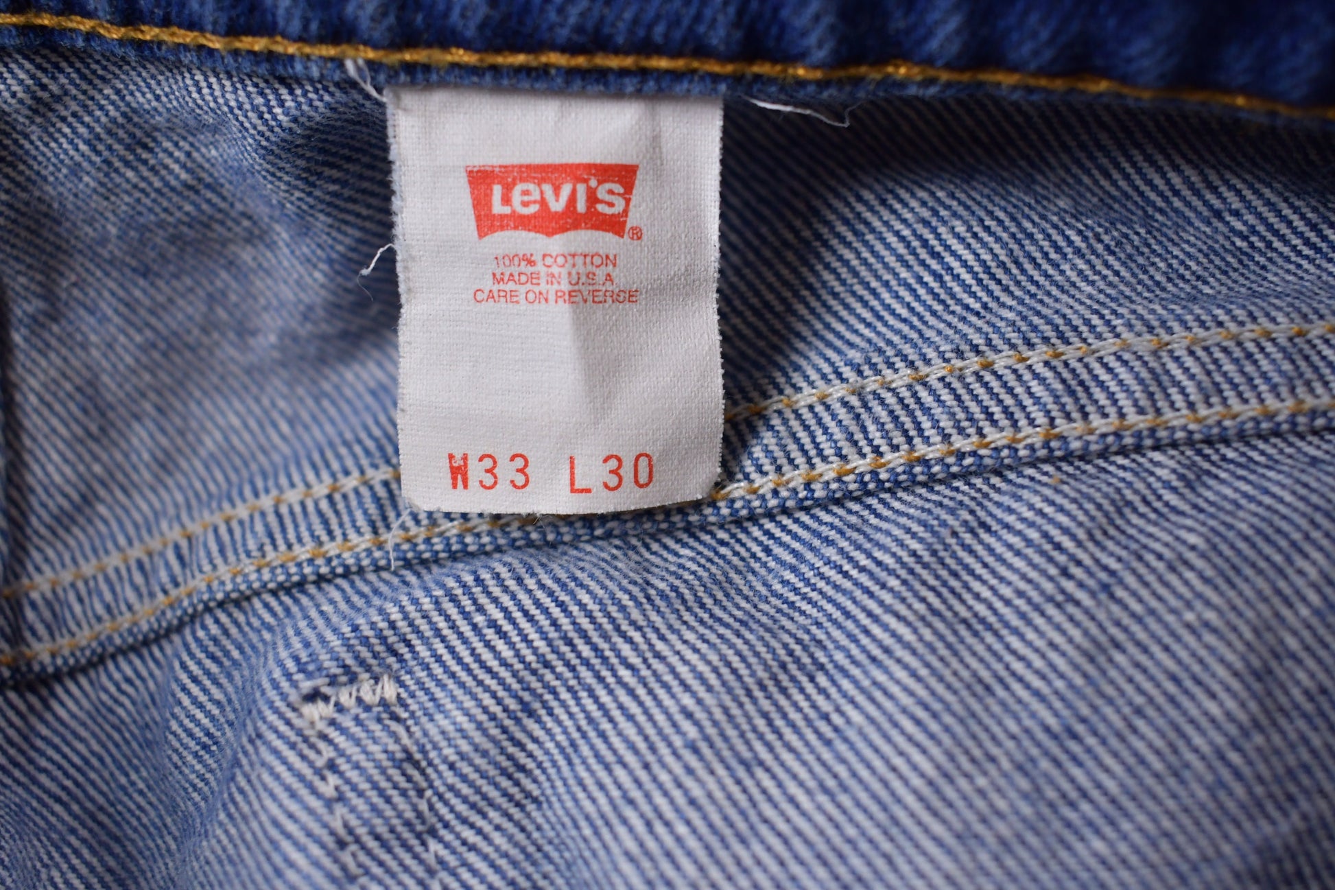 True Vintage 1970s Levi's Orange Tab Jeans Size 32 x 28