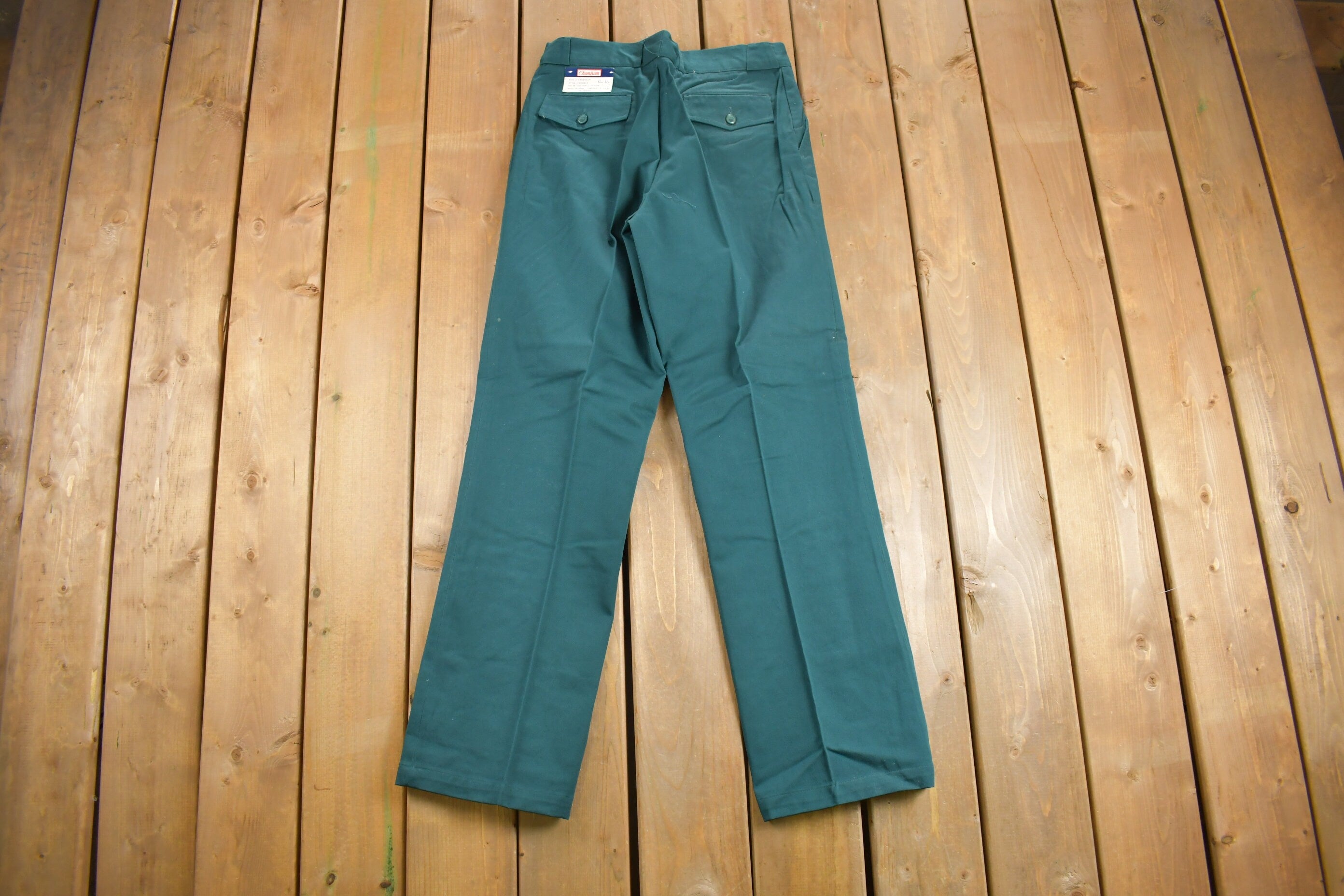 Deadstock Vintage 1960s Champion Pleated Trousers Size 31 x 30