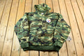 Vintage 1990s Camo Pittsburgh Steelers NFL Football Hooded Puffer Jacket