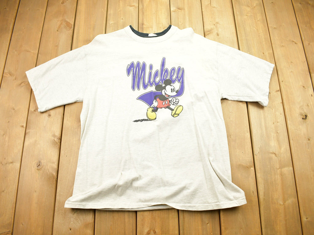 Vintage 1990s Mickey Mouse Graphic T Shirt / 80s / 90s / Streetwear Fashion / Layered T Shirt / Made In USA