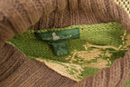 Vintage 1990s Hunt Club Fall Colourway Patch Work Pattern Knitted Crewneck Sweater