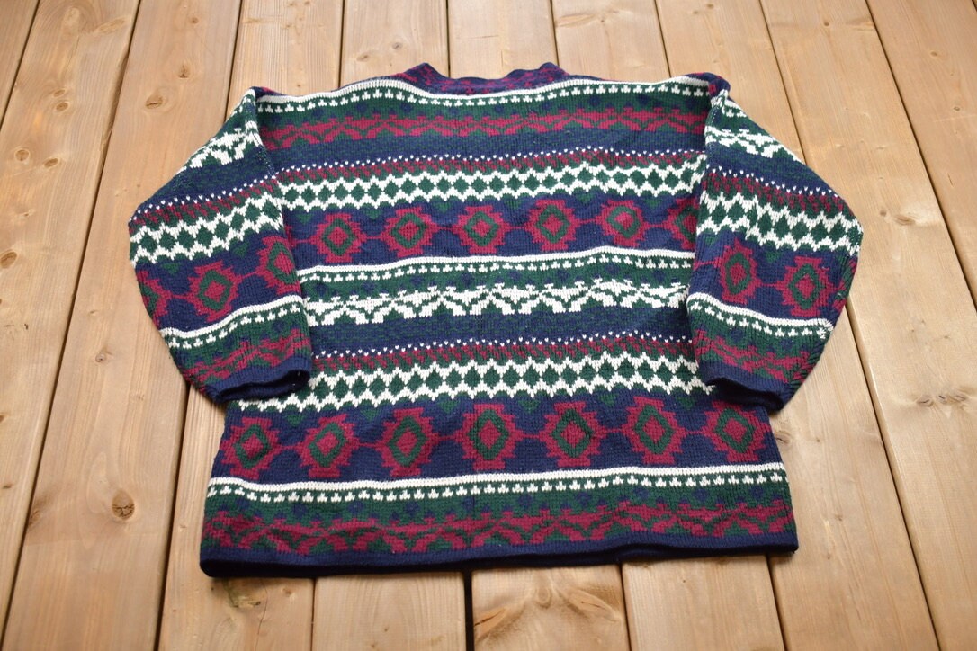 Vintage 1990s Private Eyes Knitted Crewneck Sweater